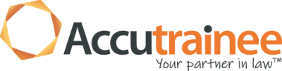 The Accutrainee logo for delivering flexible legal resources