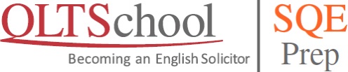 The logo for QLTchool where you can study to achieve the SQE qualification and become a solicitor.